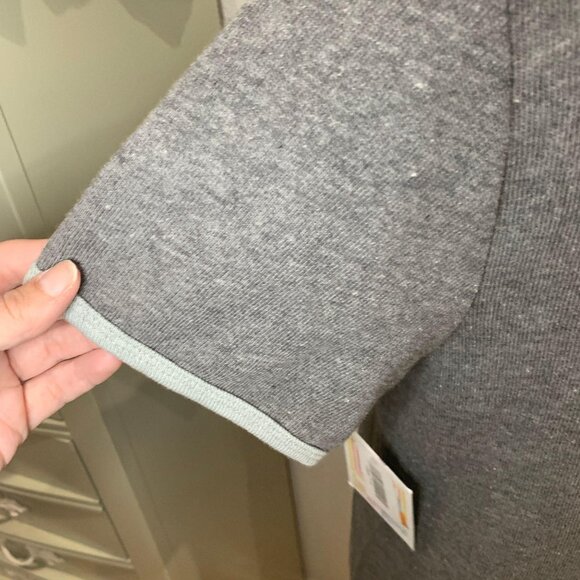 LuLaRoe Classic T-Shirt S Gray With Contrast Trim Casual & Comfortable Soft Blen - Picture 8 of 10